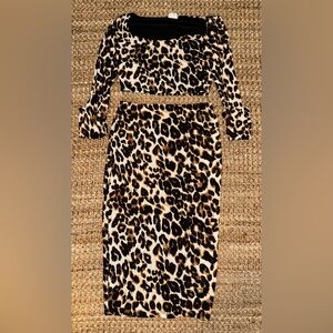 Leopard two piece set